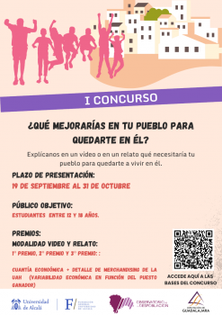 El Observatorio de la Despoblación convoca el concurso «Qué mejorarías en tu pueblo para quedarte en él» para institutos de municipios con menos de 5.000 habitantes
