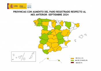 El paro sube un 1,98% en el mes de septiembre en Guadalajara, con 244 personas más en situación de desempleo