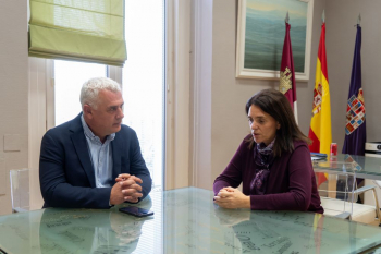 Primer encuentro de la nueva subdelegada de Gobierno con el presidente de la Diputación de Guadalajara