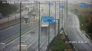 Accidente múltiple en la A-2 a la altura de Guadalajara, con nueve vehículos involucrados